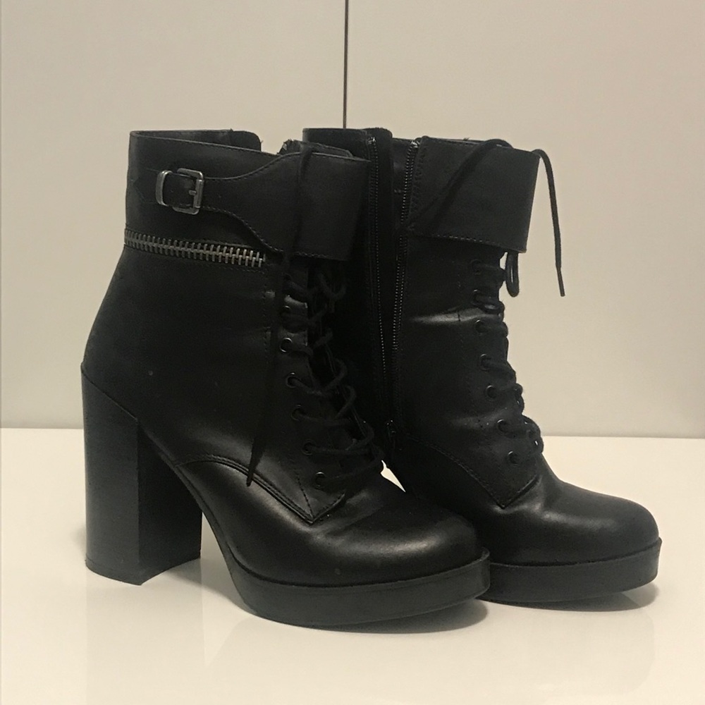 Black Chic Combat Boots
